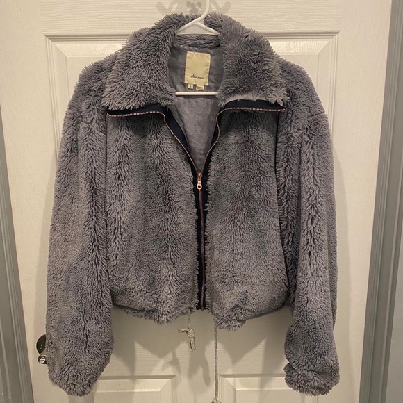 Anthropologie Jackets & Blazers - Anthropologie Elevenses faux fur/fuzzy jacket